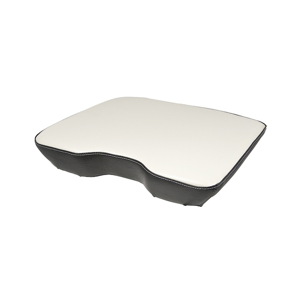 A & I Products Bottom Cushion, Wood Base, WHT/BLK 15" x19" x3" A-70236461-5